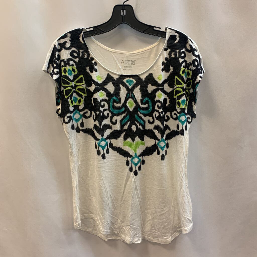Shirt Short Sleeve Victorian Design Crystals