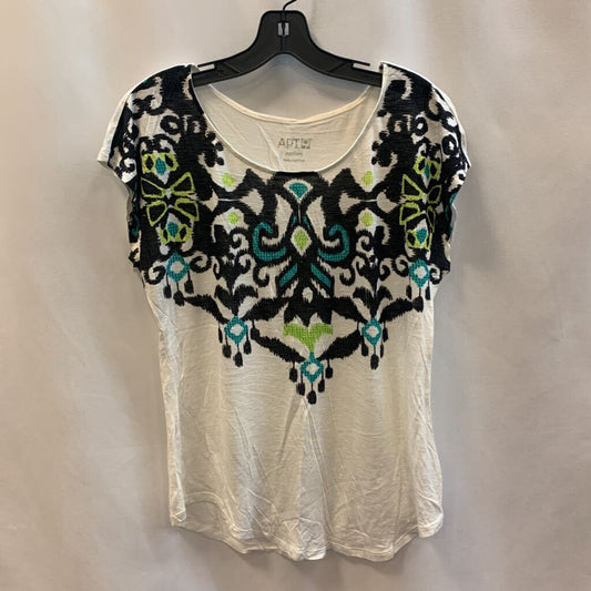 Shirt Short Sleeve Victorian Design Crystals