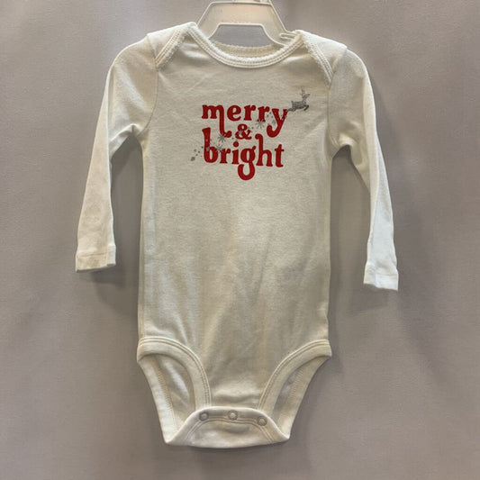 Long Sleeve Onesie: Merry & Bright