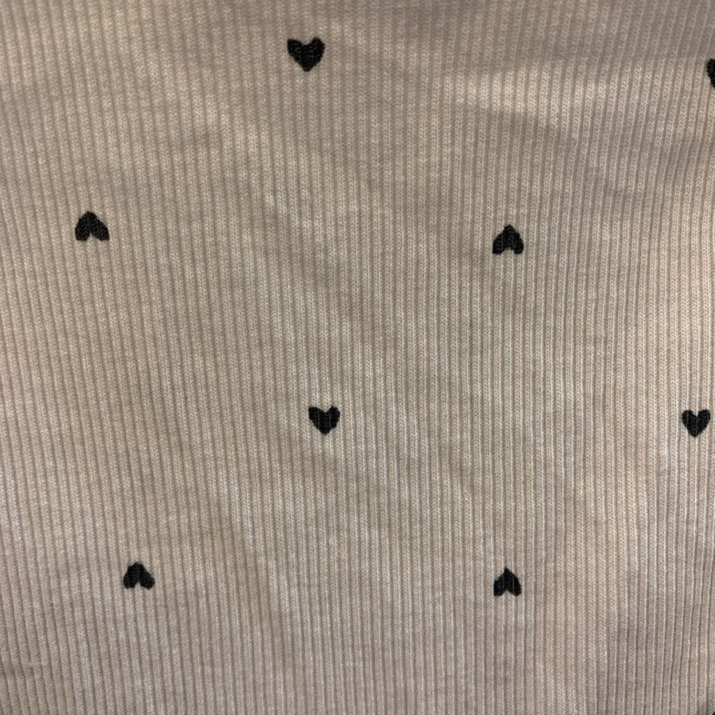 Long Sleeve Onesie: Tiny Hearts