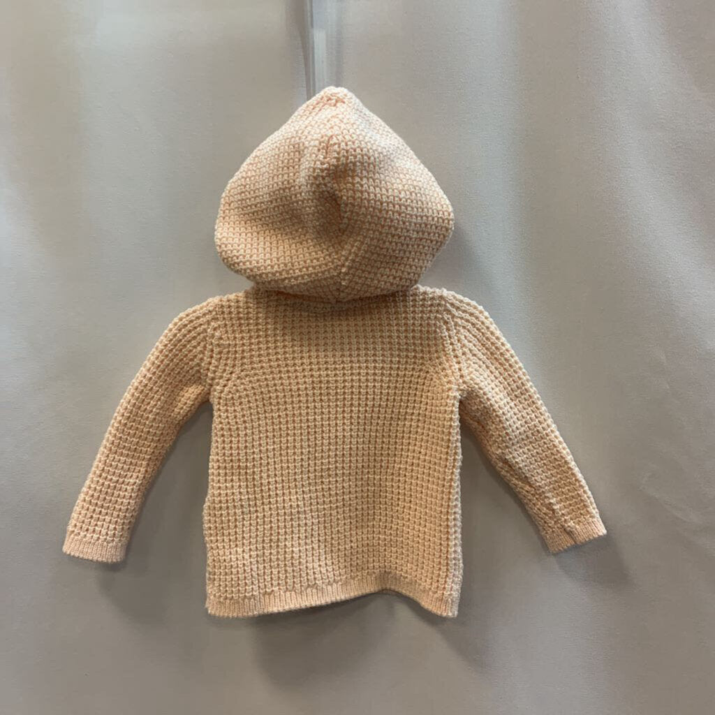 Sweater: Woven Knit Hooded
