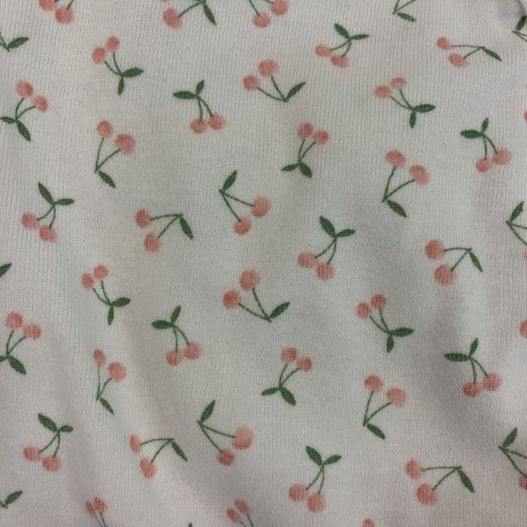 2 Pc Shirt/Footie Set Cherries