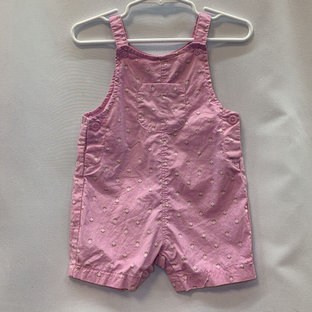Onesie Overall Shorts Flowers