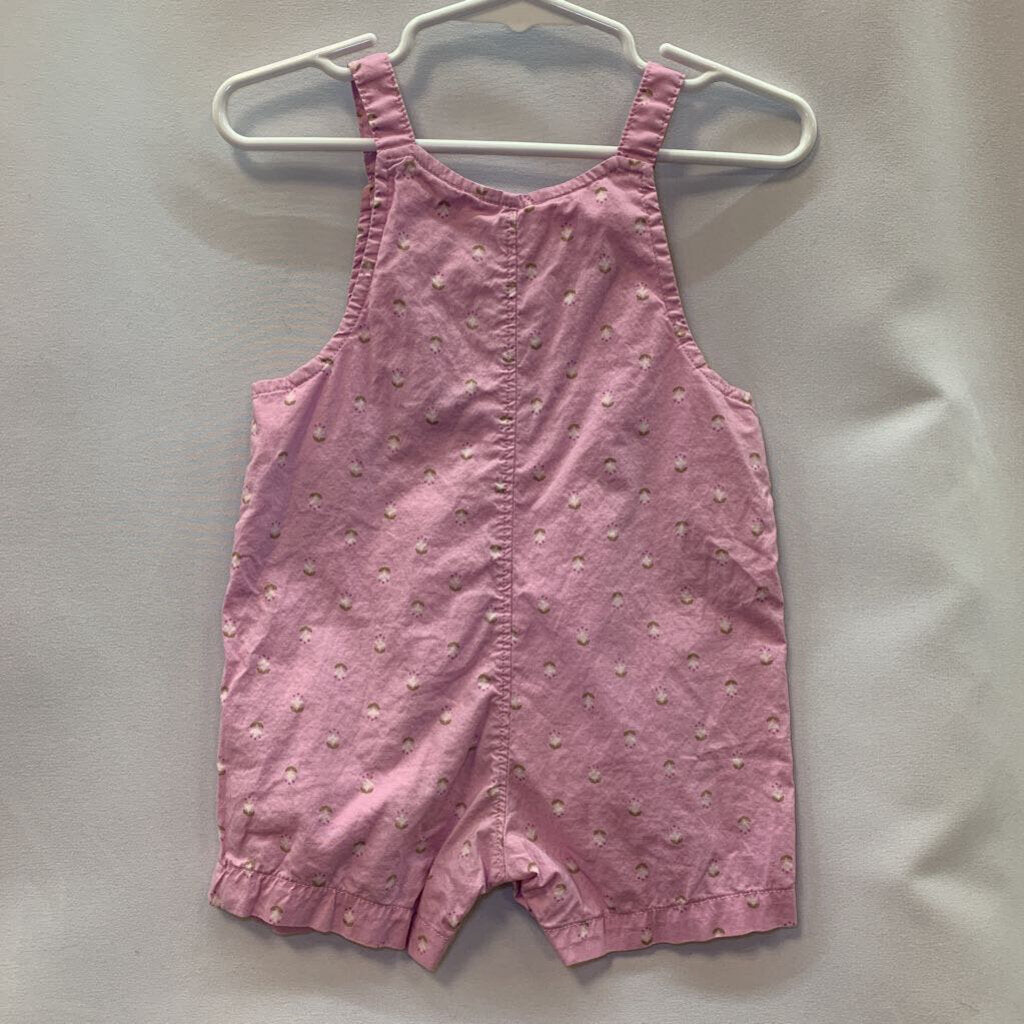 Onesie Overall Shorts Flowers