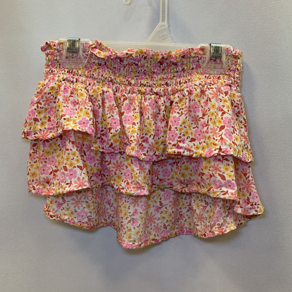 Skirt: Ruffled flowers