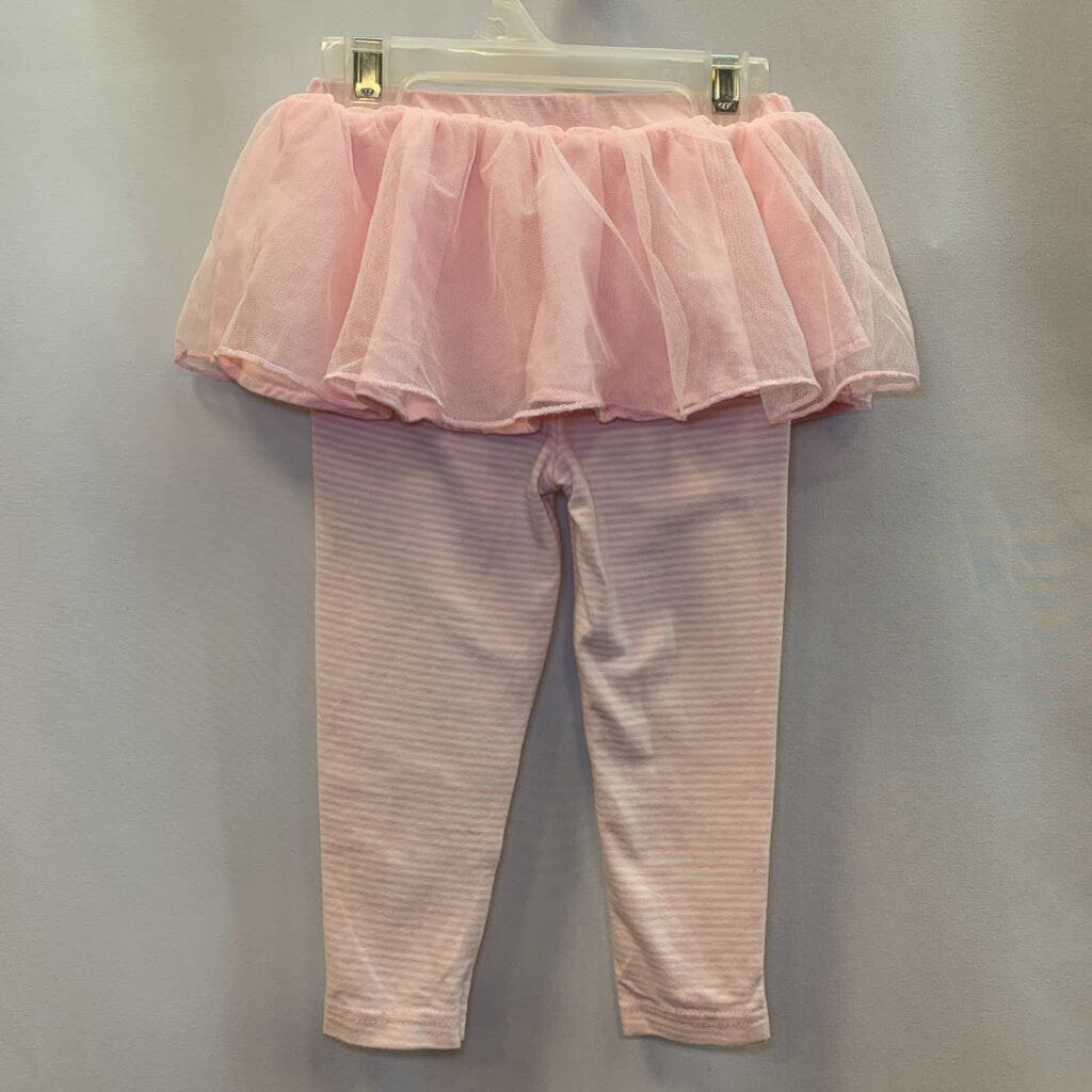 Leggings with Skirt: Ruffled striped
