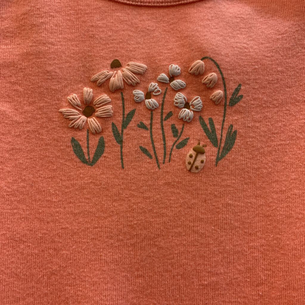 Onesie: Flower Short Sleeved