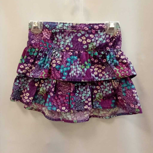 Skirt: Corduroy Tiered Flowers