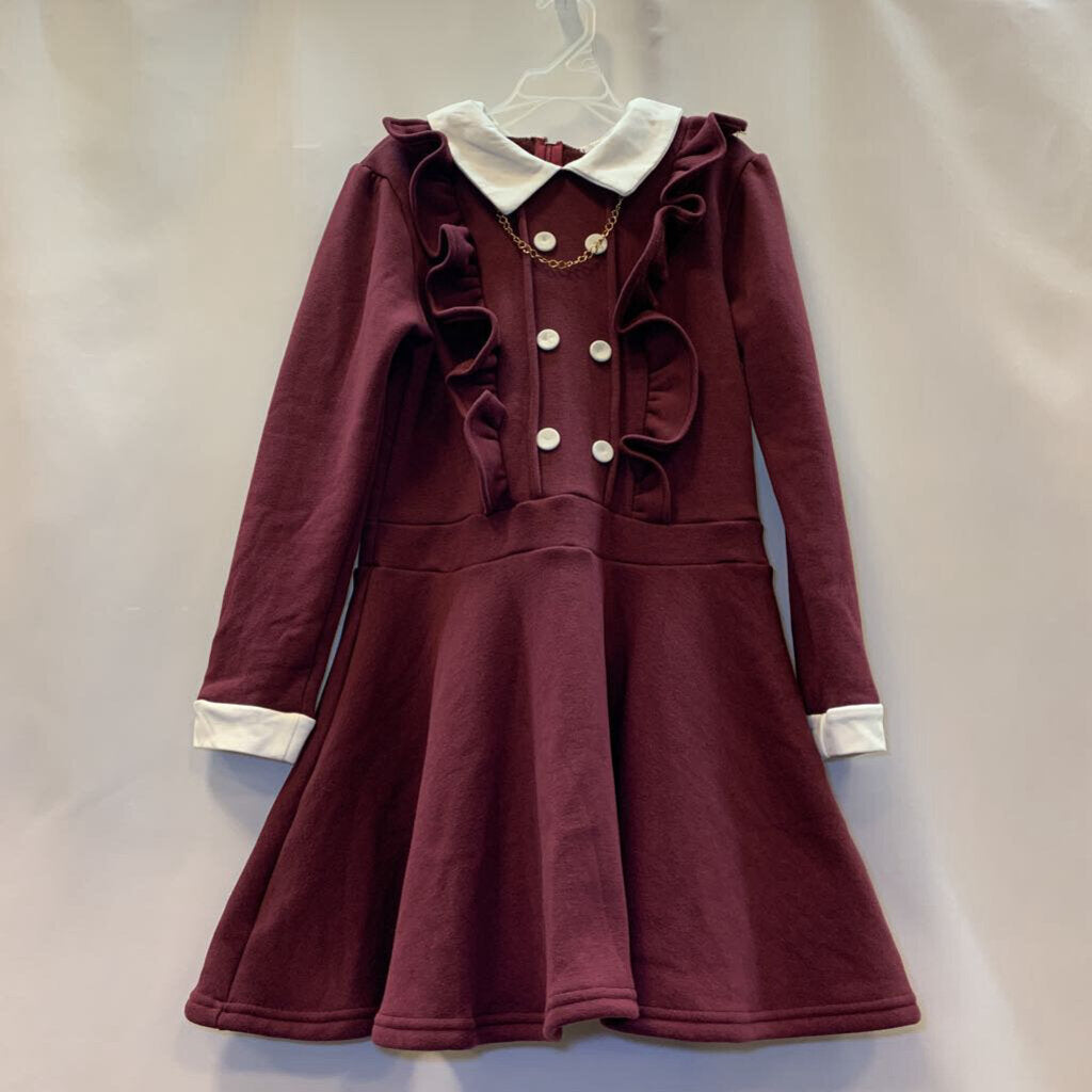 Dress: NWT long sleeve collar button ruffle