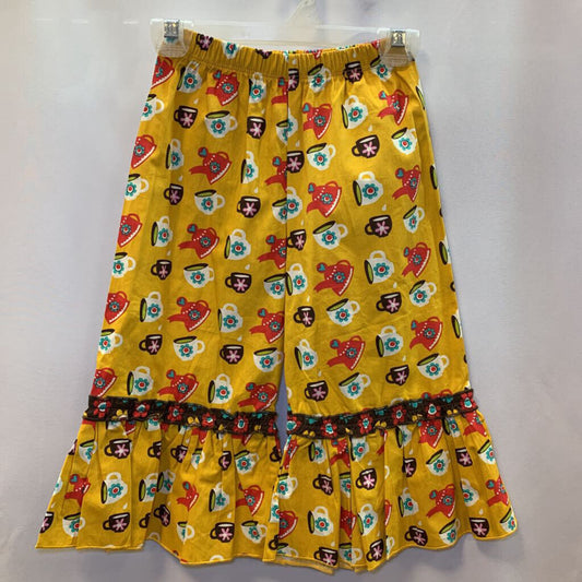 Pants: teapot design ruffle