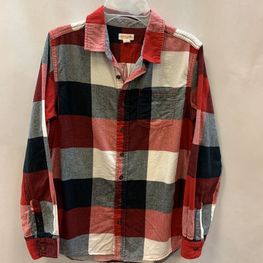Shirt: Long Sleeve Plaid Button Up