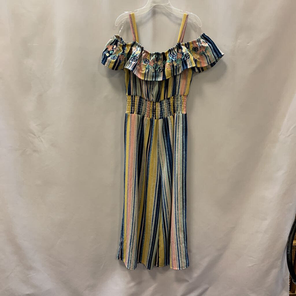 Pants: Tank Top Striped Romper