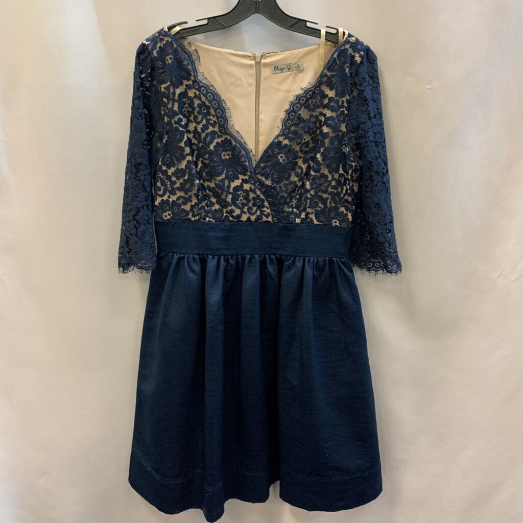 Dress: Long Sleeve Lace Flared