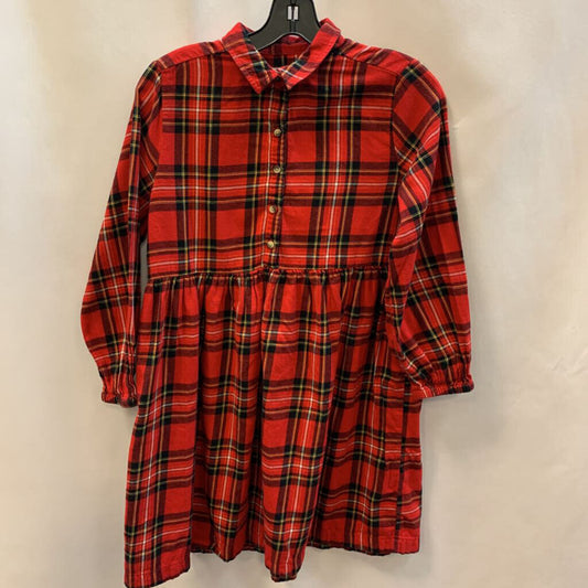 Dress: Long Sleeved Plaid