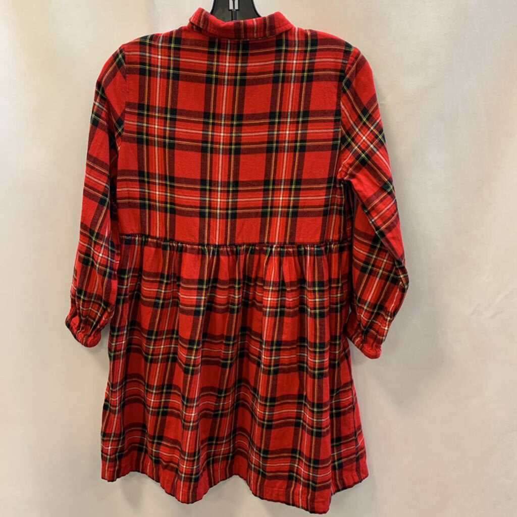 Dress: Long Sleeved Plaid