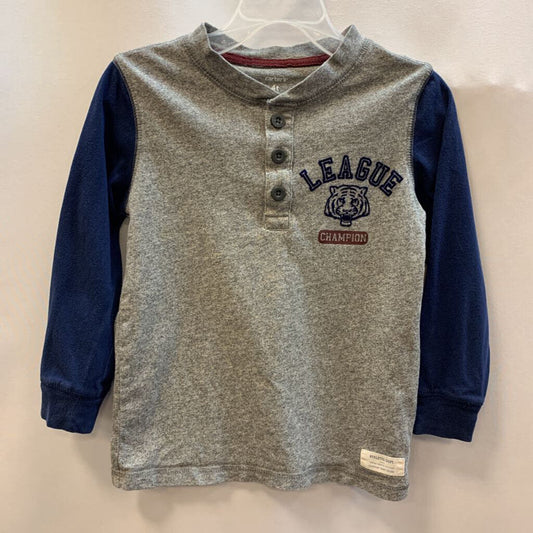 Shirt Long Sleeve Henley League Champ