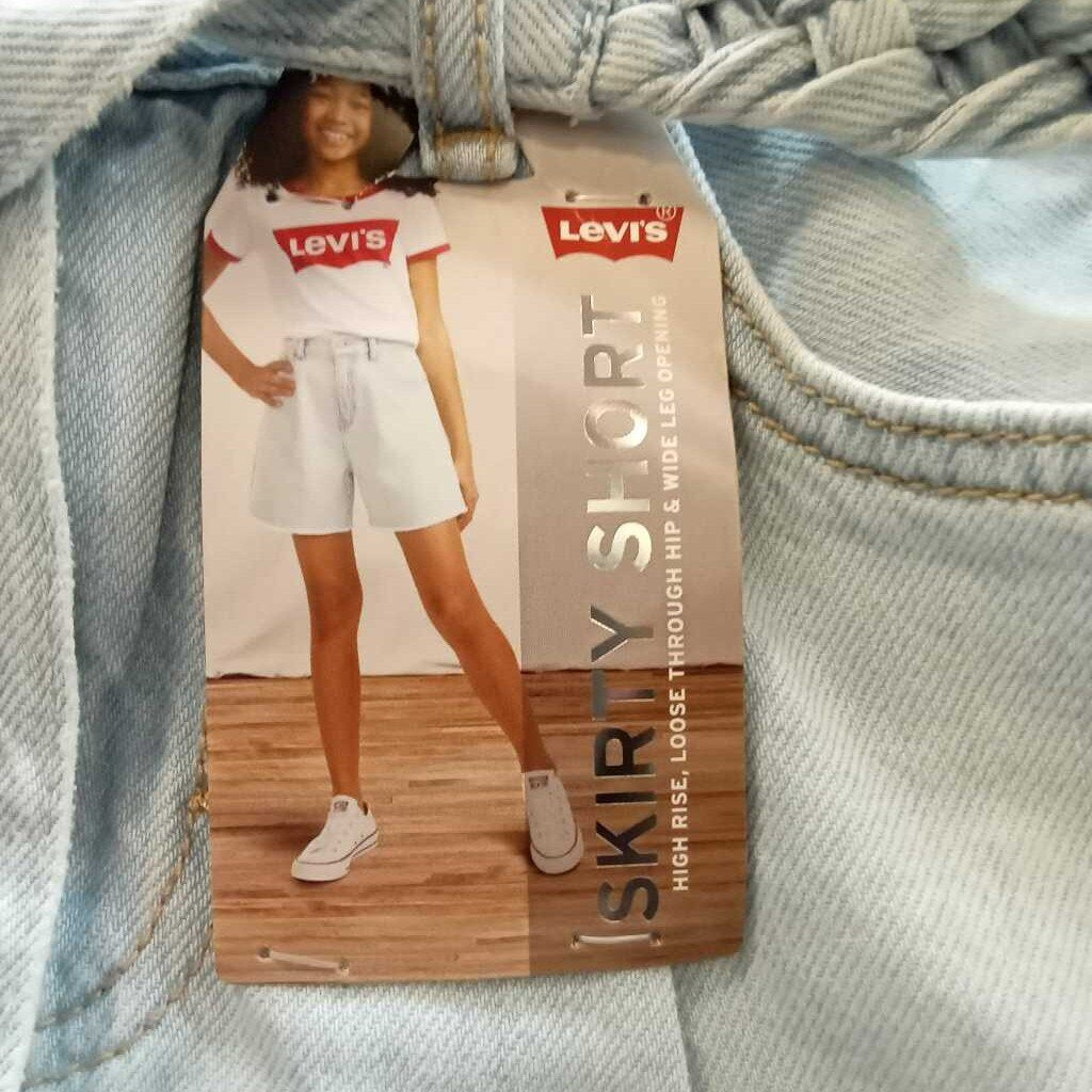 Shorts Skirty Belted Denim