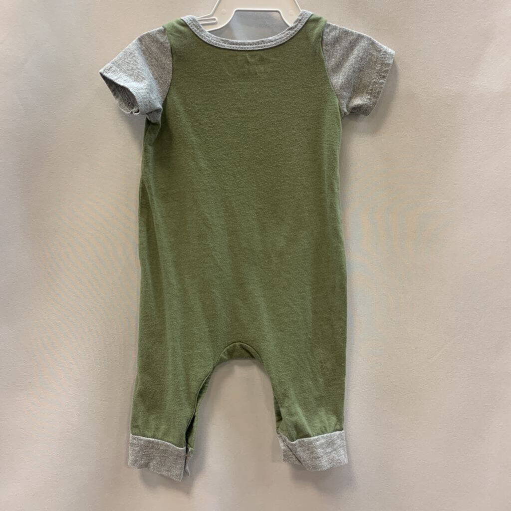 Romper: Short Sleeve Baby Yoda