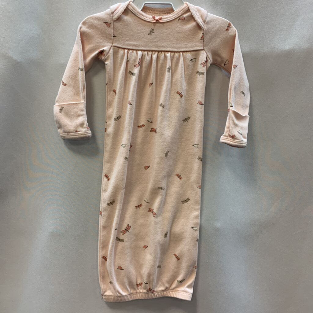 Sleeper Gown Long Sleeve Dragonfly