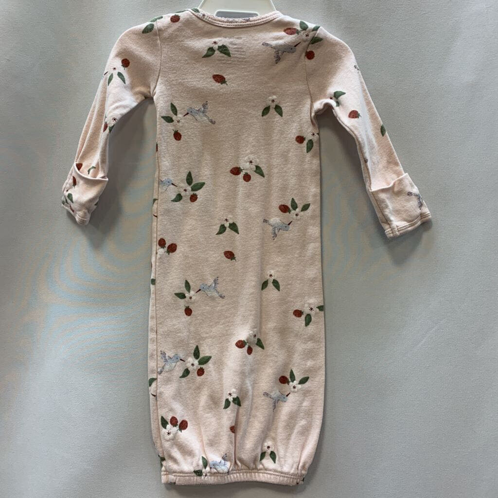 Sleeper Gown Long Sleeve Hummingbird