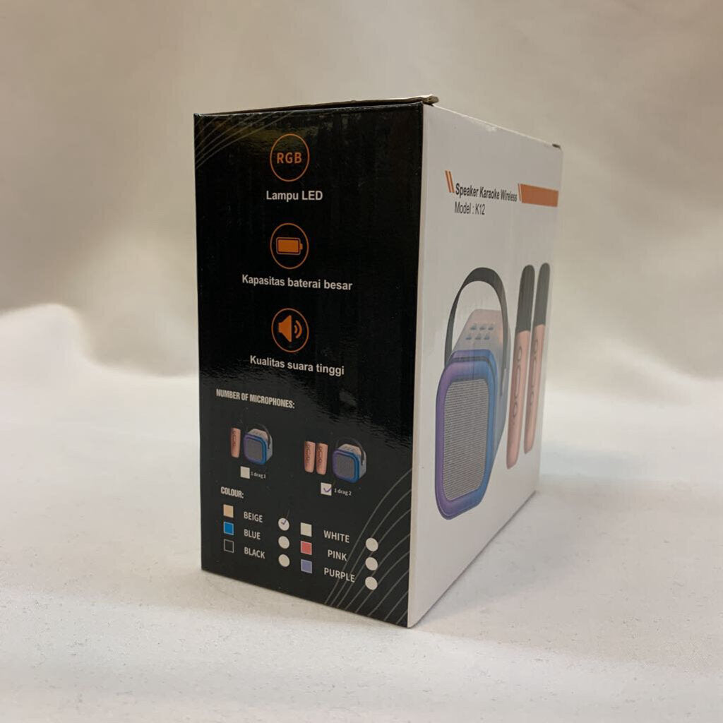 Wireless Karaoke Speaker 2 Microphones