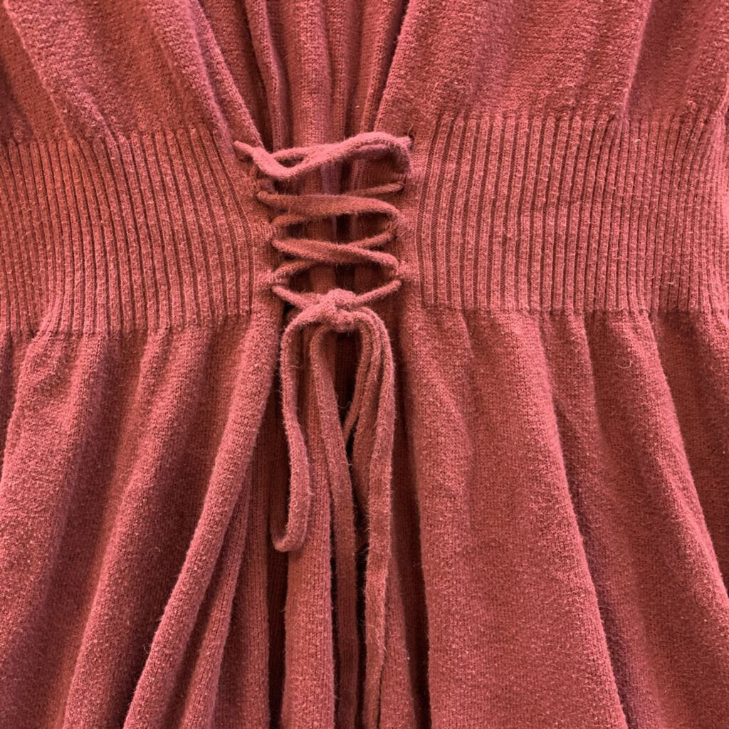 Dress: Long Sleeve Sweater High Neck
