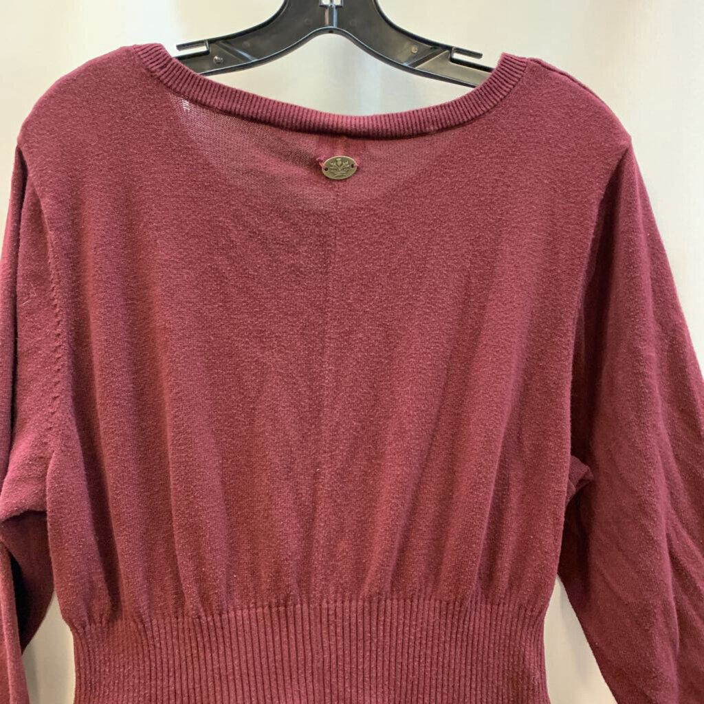 Dress: Long Sleeve Sweater High Neck