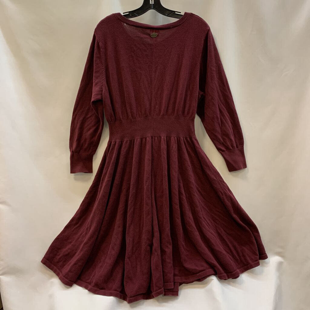 Dress: Long Sleeve Sweater High Neck