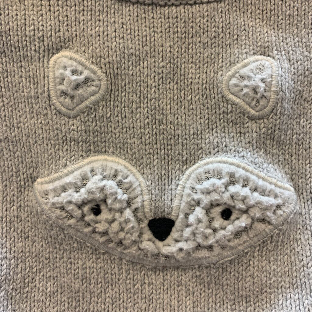2pc Knit Fox Pullover & Jogger Set