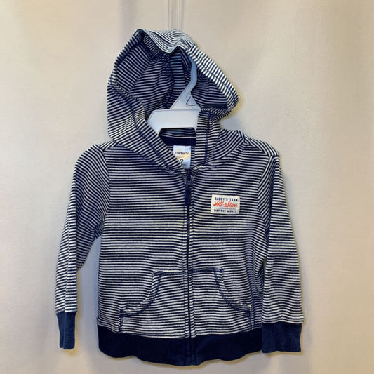 Sweatshirt: Hoodie Zip Stripes Daddy's Team All Stars