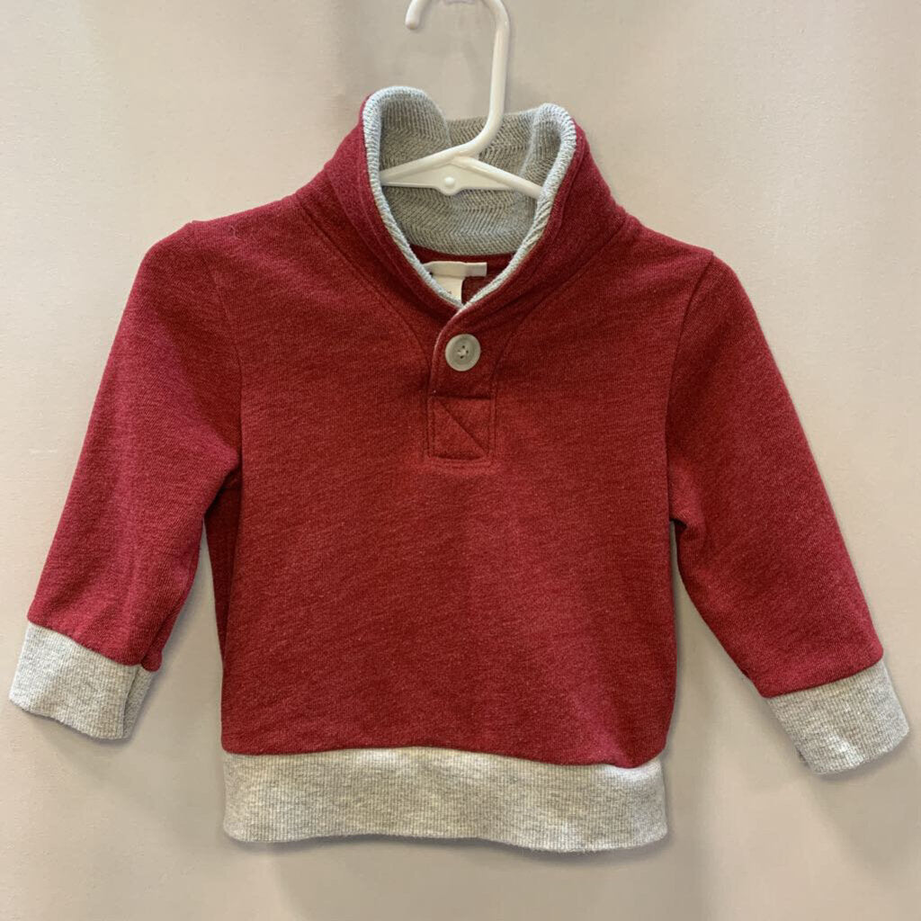 Sweater: Quarter Zip Button