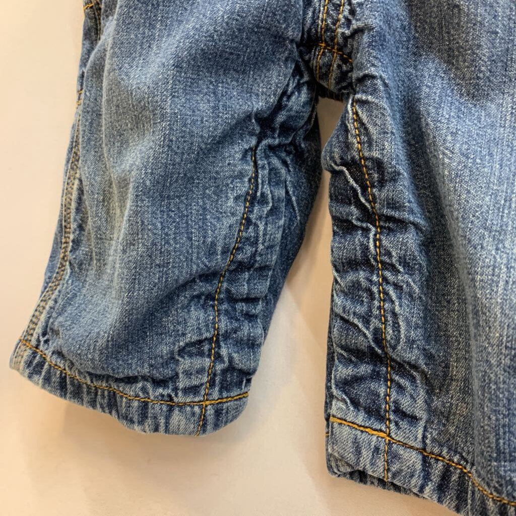 Overalls: Denim Long with Jersey Lining