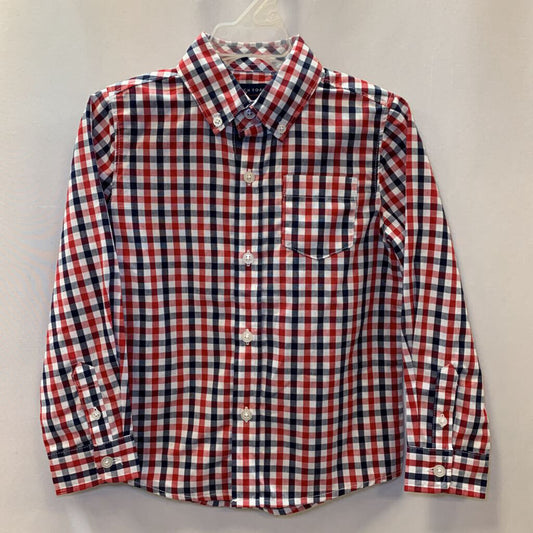 Long Sleeve Shirt: Button-Down Plaid