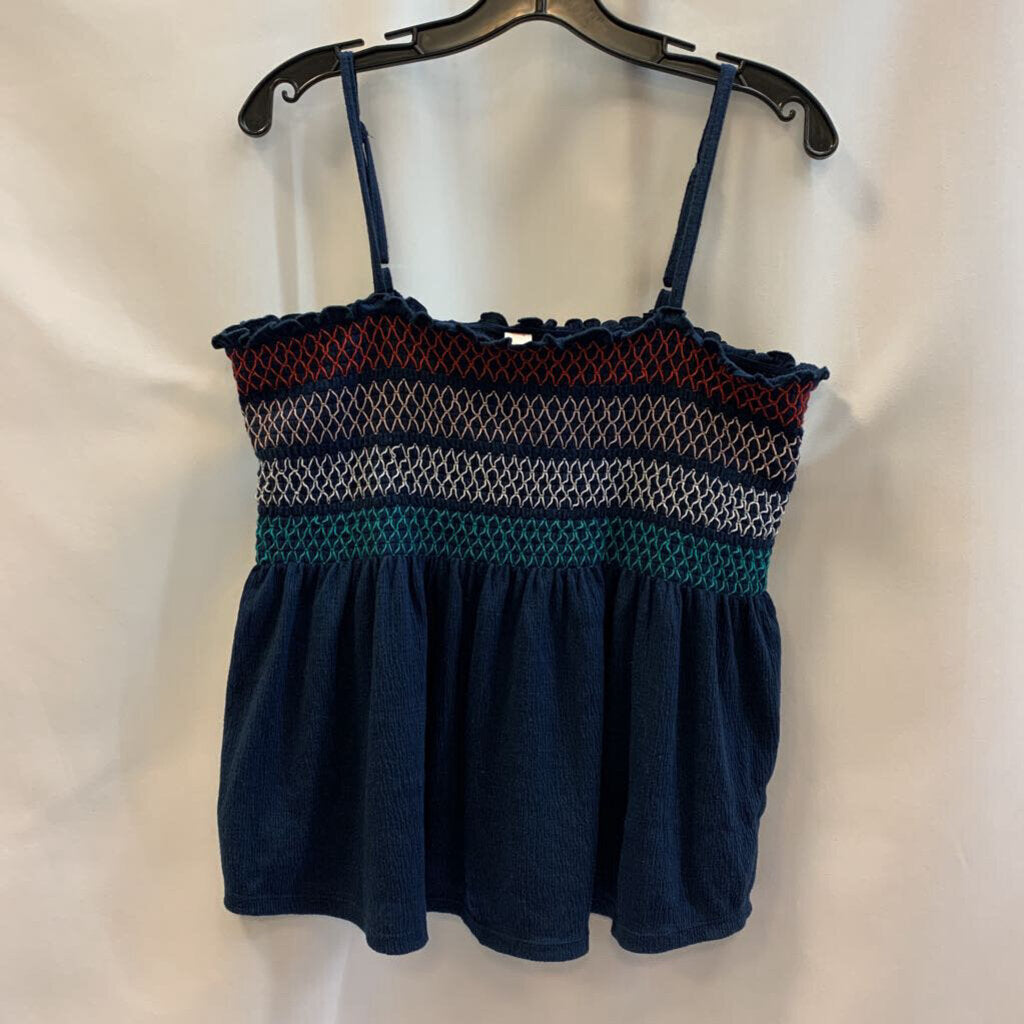 Shirt: Spaghetti Strap Shirred Top