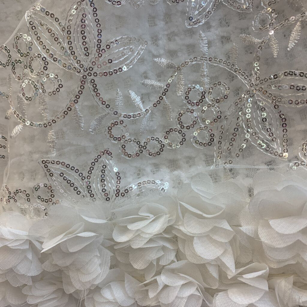 Dress: Strapless Mini Sequin Flowers