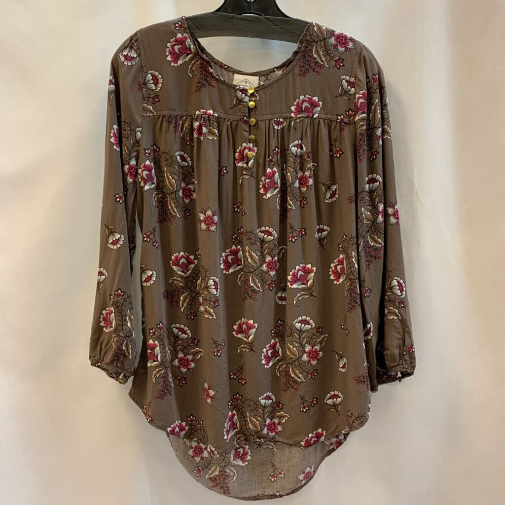 Shirt: Long Sleeve Tunic Floral