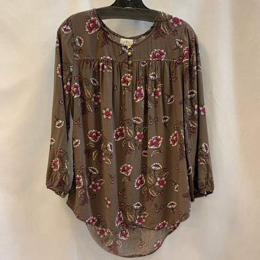 Shirt: Long Sleeve Tunic Floral