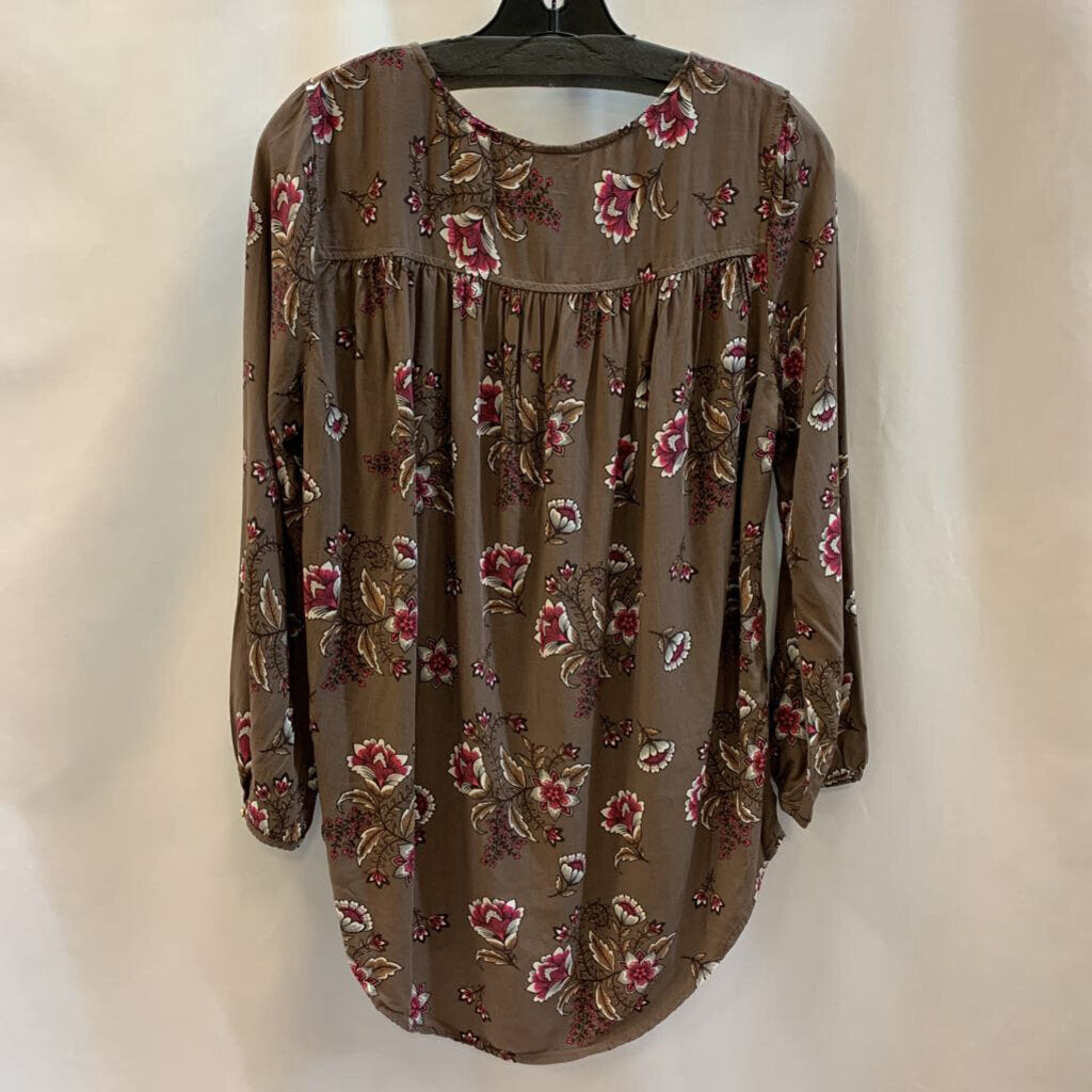Shirt: Long Sleeve Tunic Floral