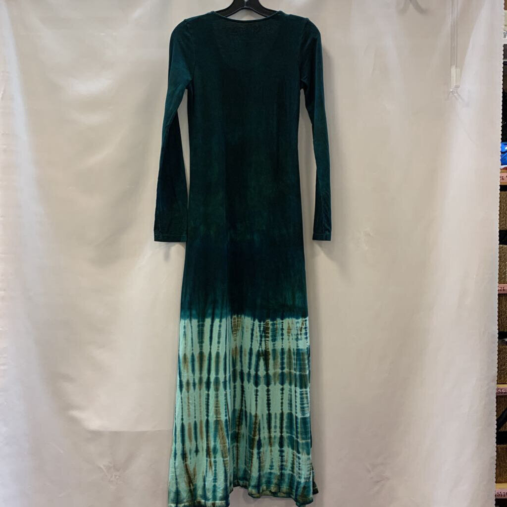 Dress: Long Sleeve Tie Dye