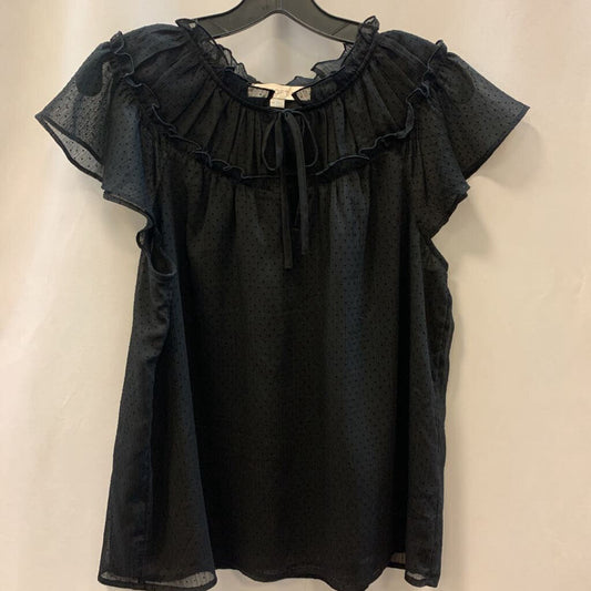 Shirt: Flutter Sleeve Sheer Polka Dot