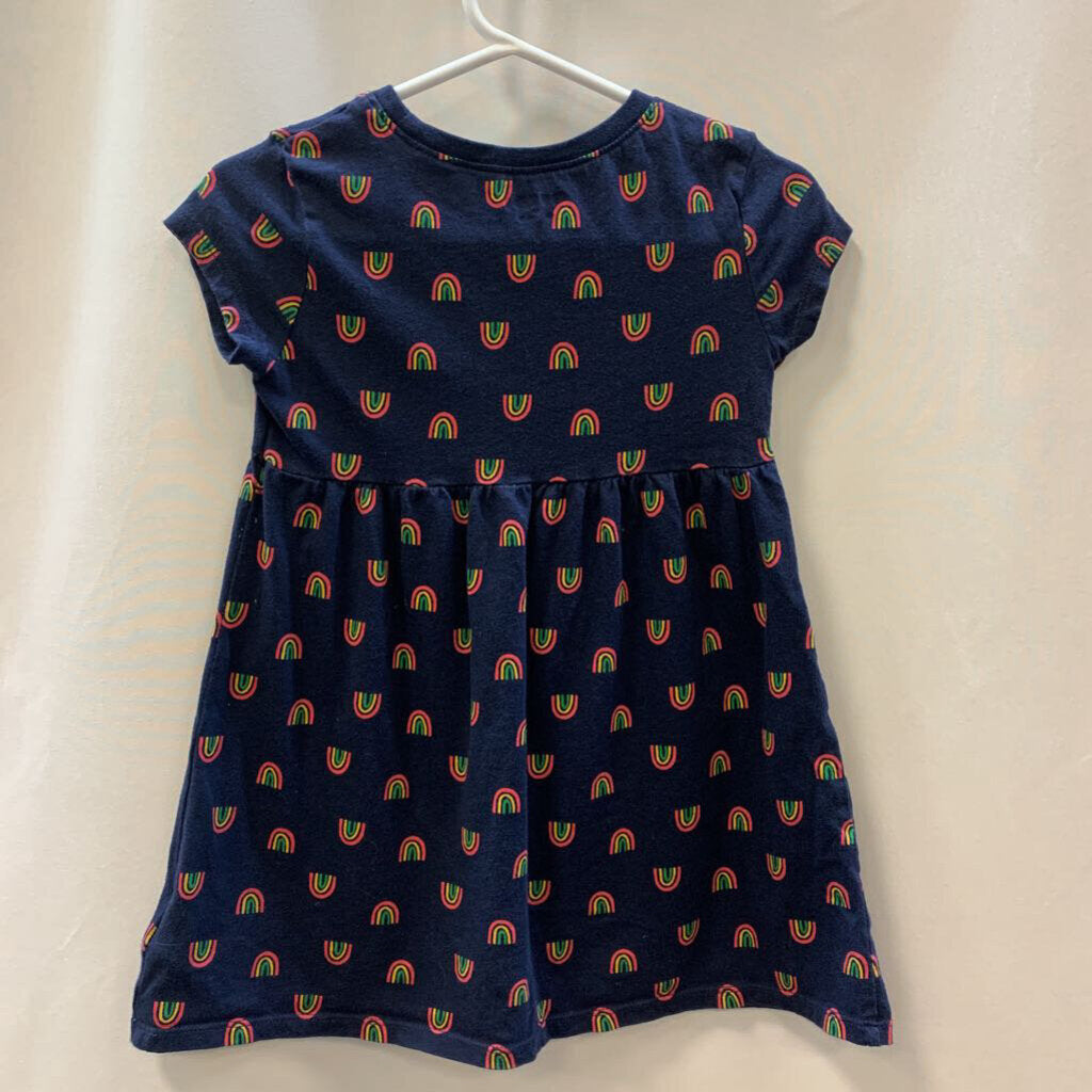 Dress: Short Sleeve Rainbow