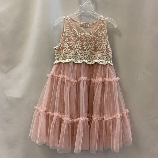 Dress: Embroidery Tank with Sheer Skirt
