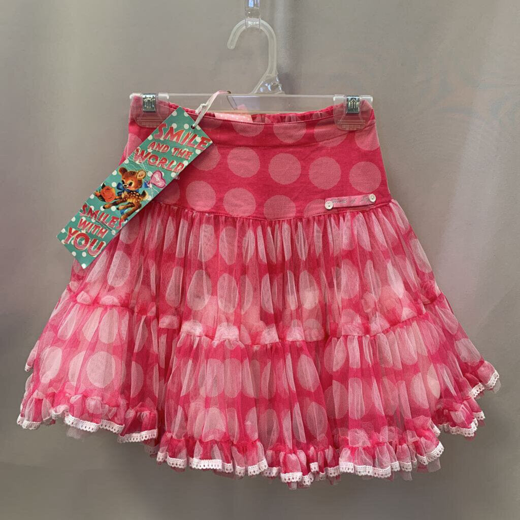Skirt: Ruffle Polka Dot