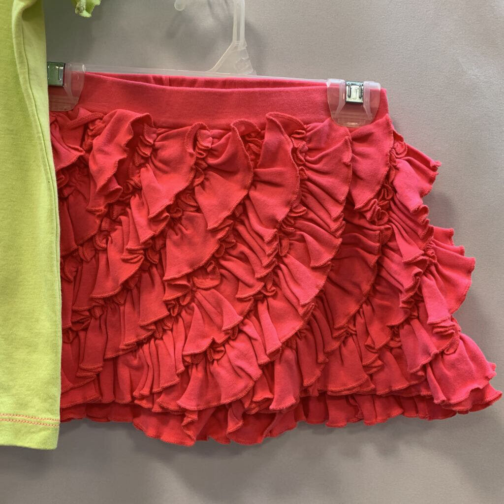 2 Pc Skort Ruffles and Octopus Shirt