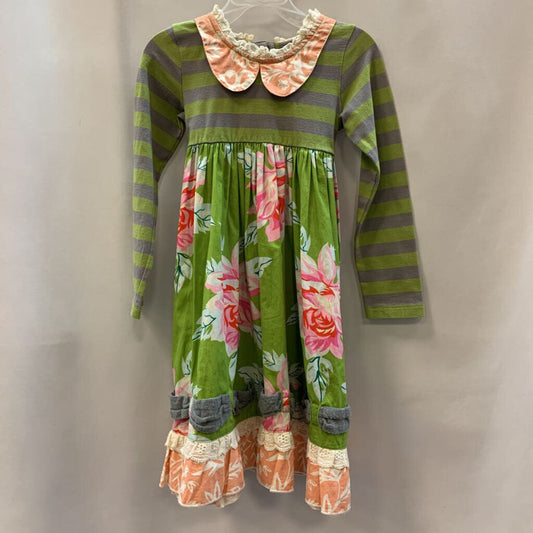 Dress: Long Sleeve Mixed Fabric
