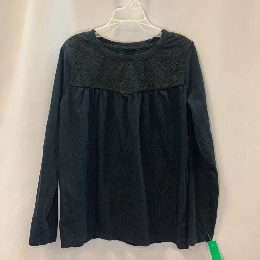 Shirt: Long Sleeve Babydoll Lace Overlay