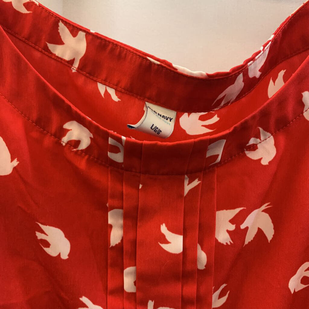 Dress: Short Sleeve Birds Midi