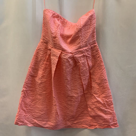Dress: Strapless Mini Pleated