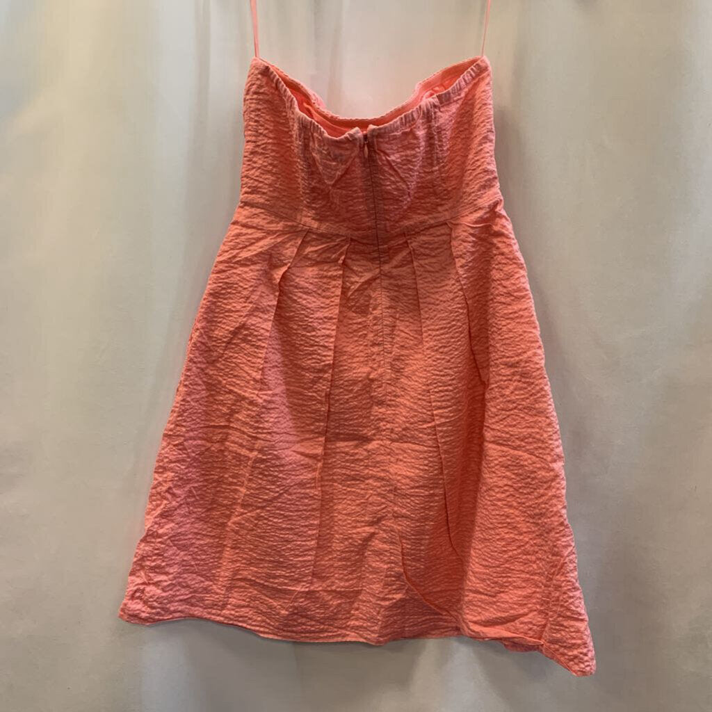 Dress: Strapless Mini Pleated