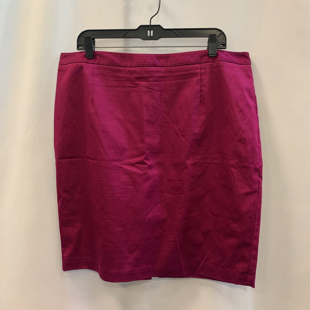 Skirt: A Line Suede Zip